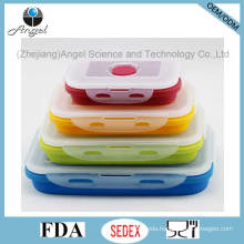 FDA Approved Silicone Food Box Foldable Food Storage Sfb10 (350ML)